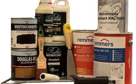 Beitsen, oliën en toebehoren