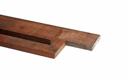 Plank 30x200mm, ruw, Azobe