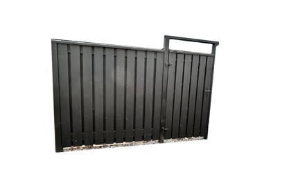 Schutting en Poort 2x zwart gebeitst