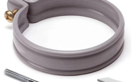 HWA Beugel PVC, Ø 80, met Muurpen R2 en Klemnok