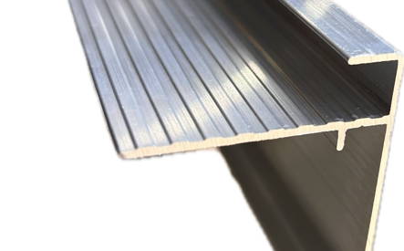 Aluminium Daktrim,  Blank,  60*45*2500mm  + dilatatieplaatje