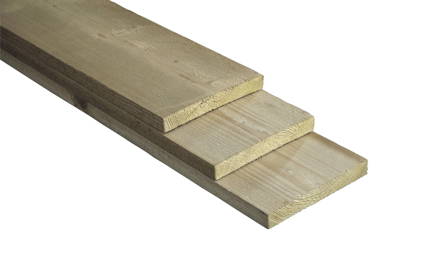 Plank 20x200mm, bezaagd, geimpregneerd vuren