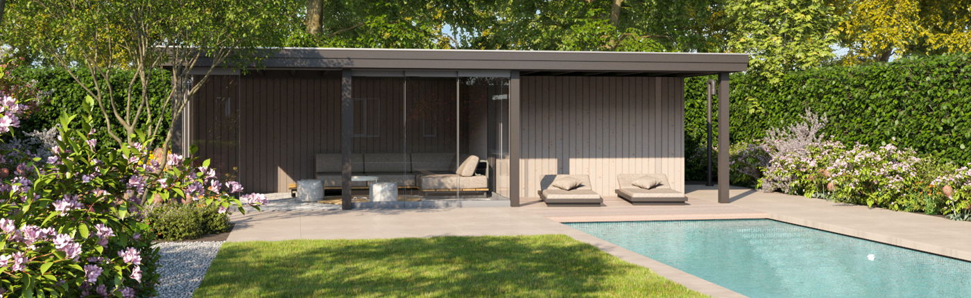 Stijlvol poolhouse