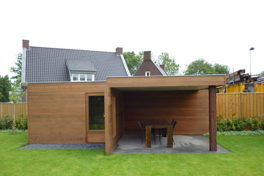 Tuinhuis met veranda mogelijk in elke denkbare stijl
