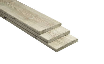 Plank 18x145mm, geschaafd, geimpregneerd vuren