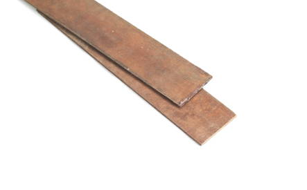 Buigstrip 6x100mm, ruw, hardhout