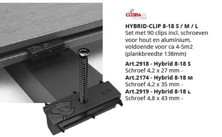 HYBRYD Clip 8-18 S/M/L