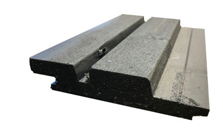 Vuren dubbel rhombus zwart