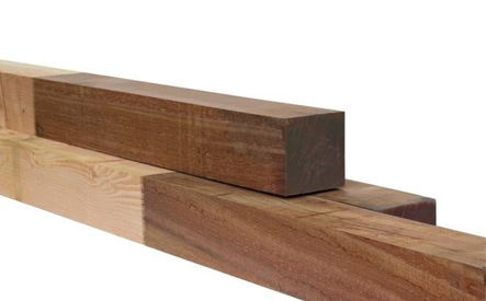 H2H Paal Hardhout/Douglas,  Geschaafd, 113*113*3200mm
