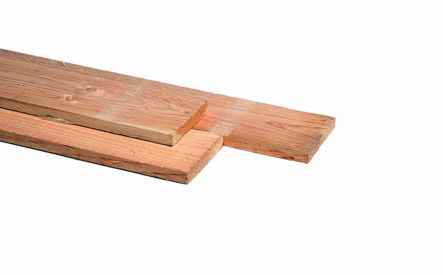 Plank 22x200mm, bezaagd, Douglas