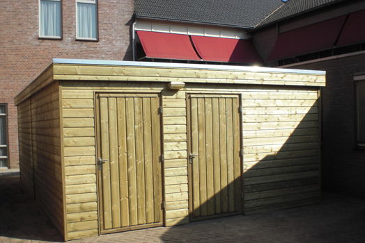 Houten berging op maat: praktisch en mooi